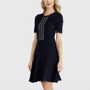 Draper James Fit and Flare Ribbed Knit Dress